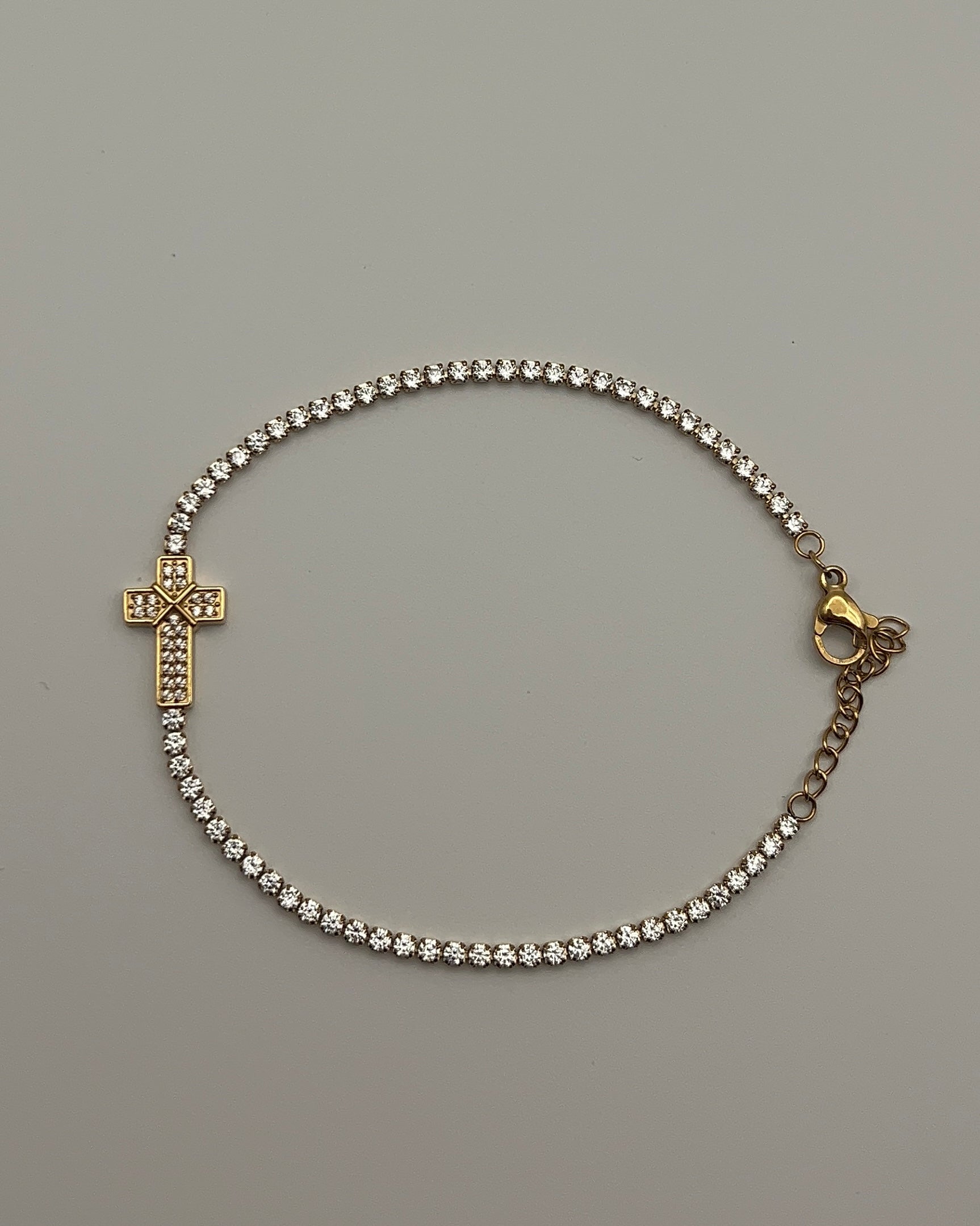 ETERNAL CROSS TENNIS BRACELET