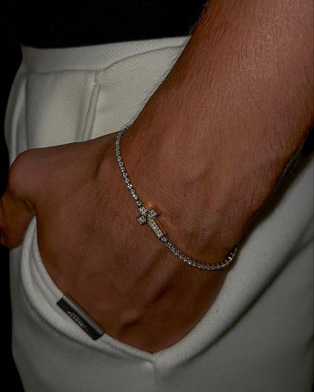 ETERNAL CROSS TENNIS BRACELET